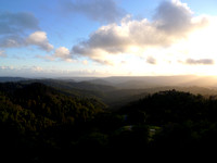 Sunset over Santa Cruz Mountains